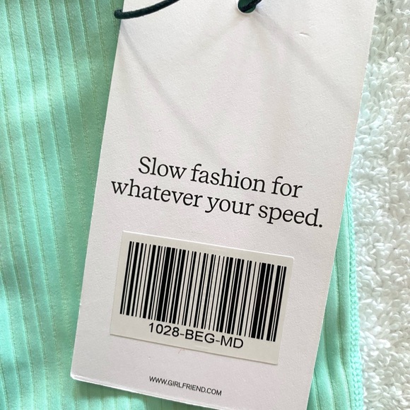 NWT Girlfriend Collective Breeze RIB Paloma Racerback Bra, size M - Picture 6 of 6